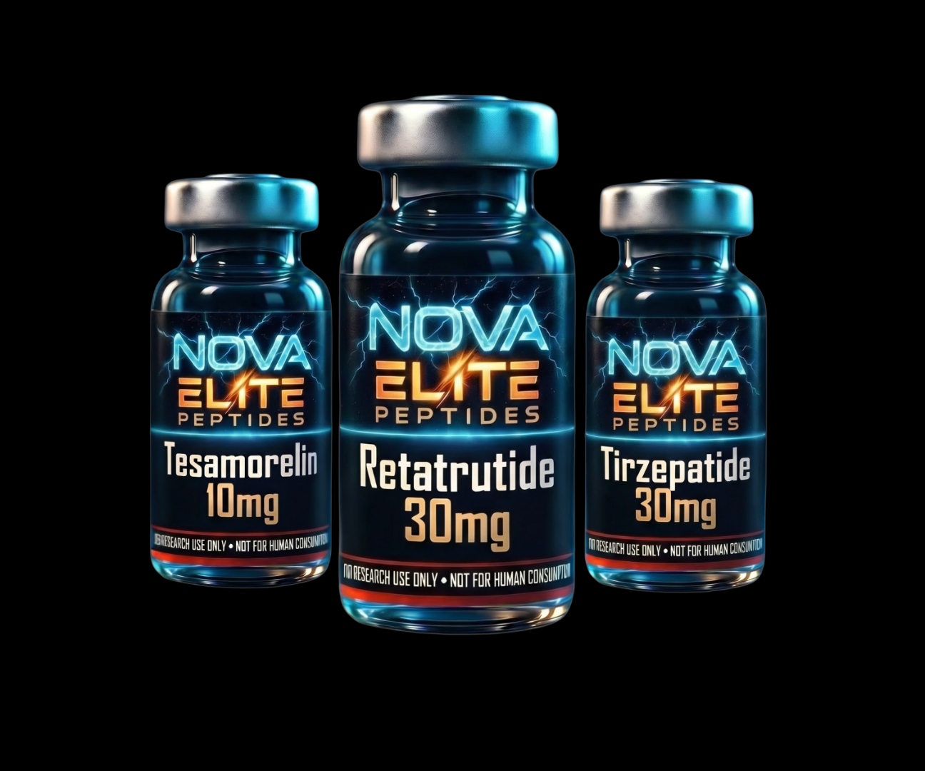 Nova Elite Peptides vials
